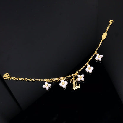 [Vintora]LOGO 6 MOTIF STAR AND SUN GOLD BRACELET
