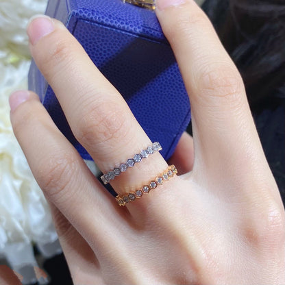 [Vintora]BEE LOVE DIAMOND PAVED SMALL RING