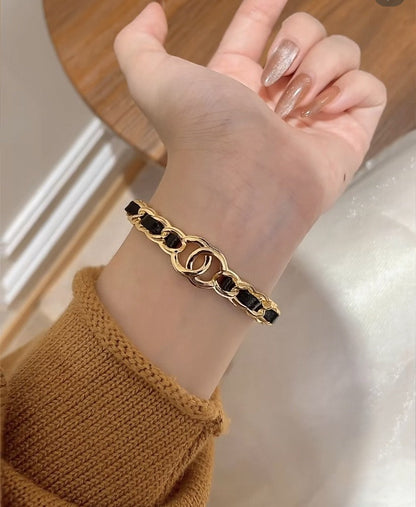 [Vintora]Double C Open Bangle