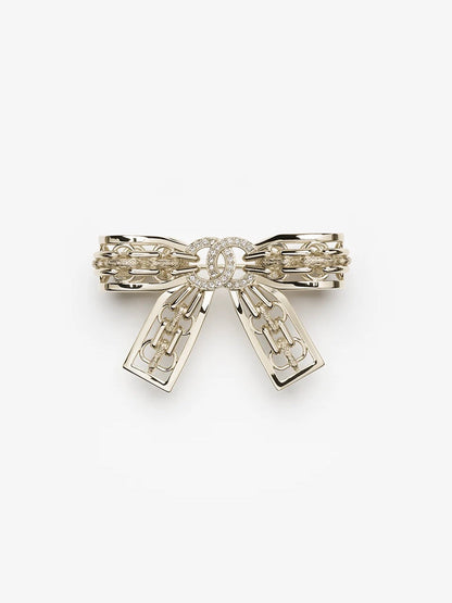 [Vintora]25K Hollow Bow Brooch