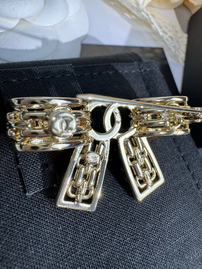 [Vintora]25K Hollow Bow Brooch
