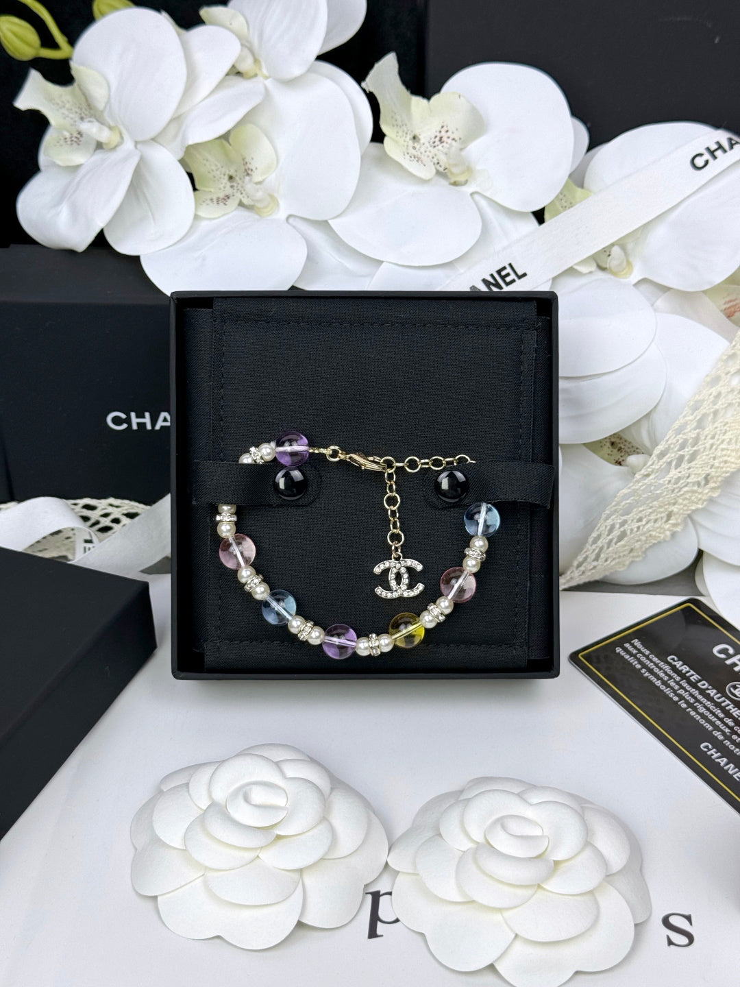 [Vintora]Colorful Transparent Resin Bracelet