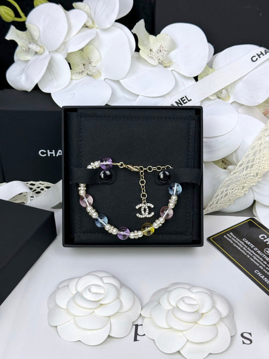 [Vintora]Colorful Transparent Resin Bracelet