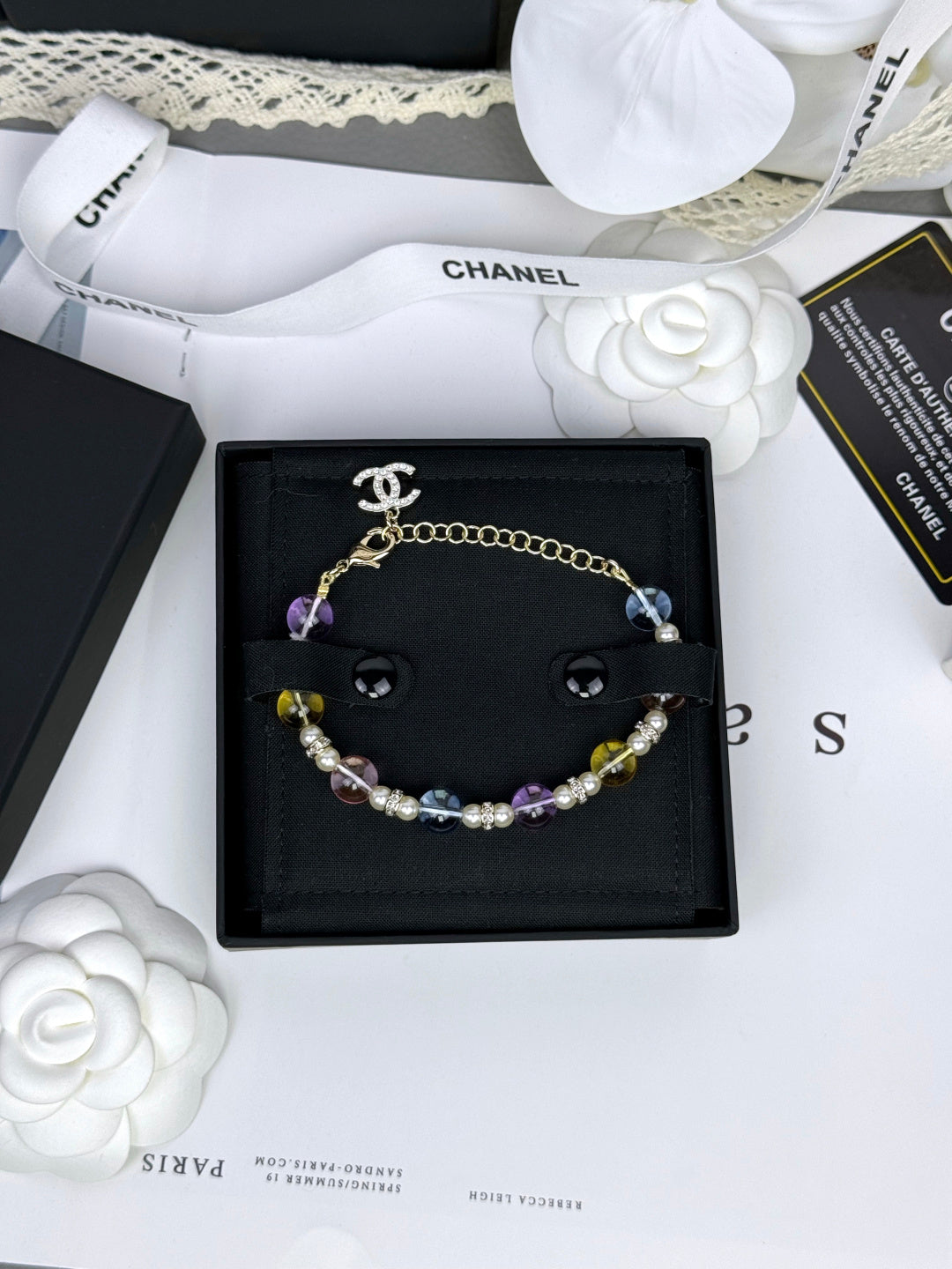 [Vintora]Colorful Transparent Resin Bracelet