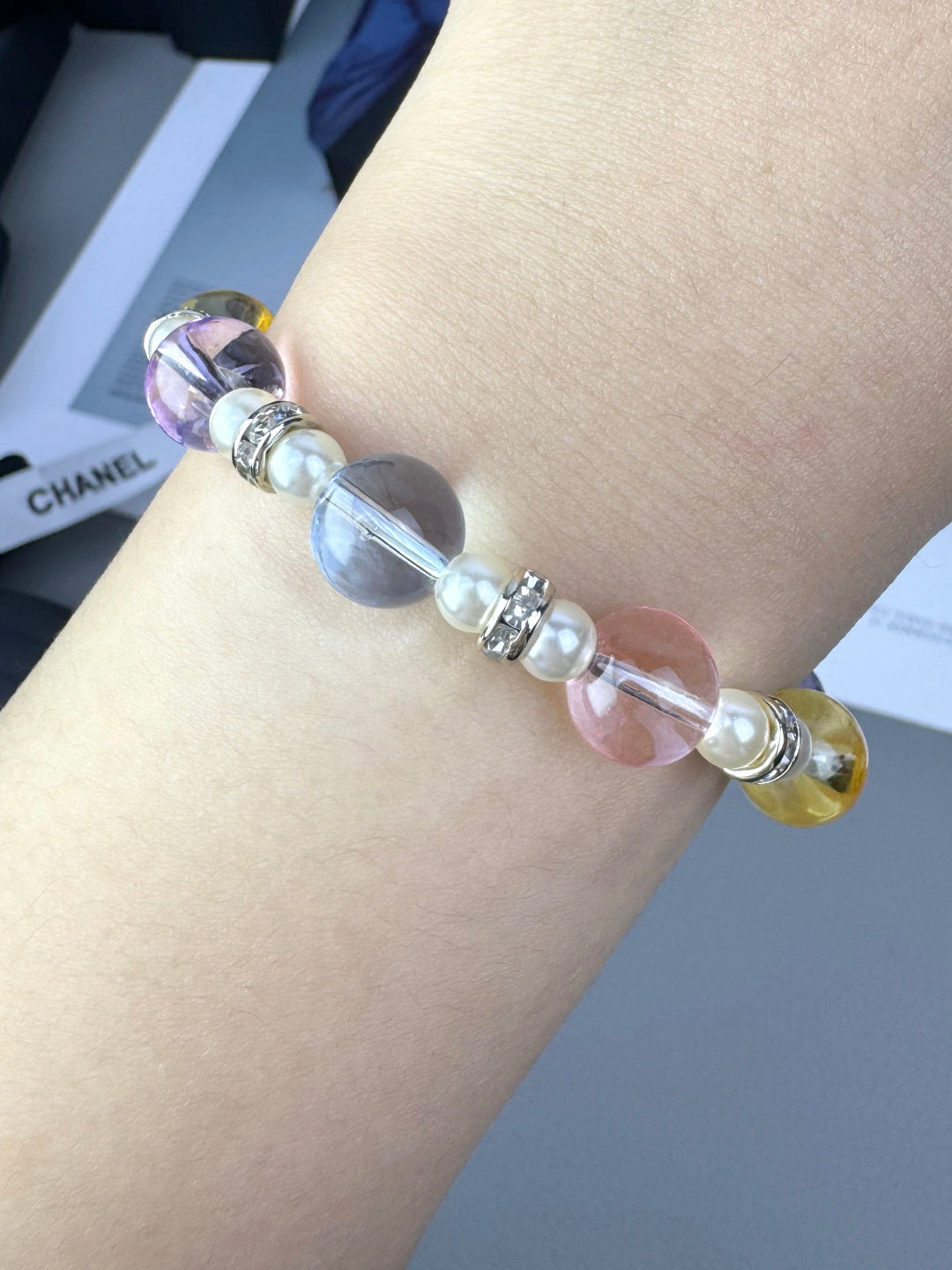 [Vintora]Colorful Transparent Resin Bracelet