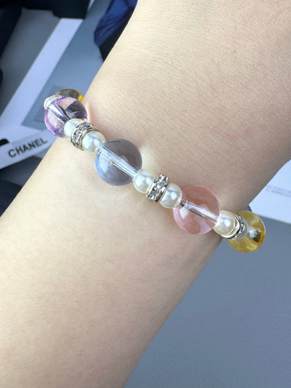 [Vintora]Colorful Transparent Resin Bracelet