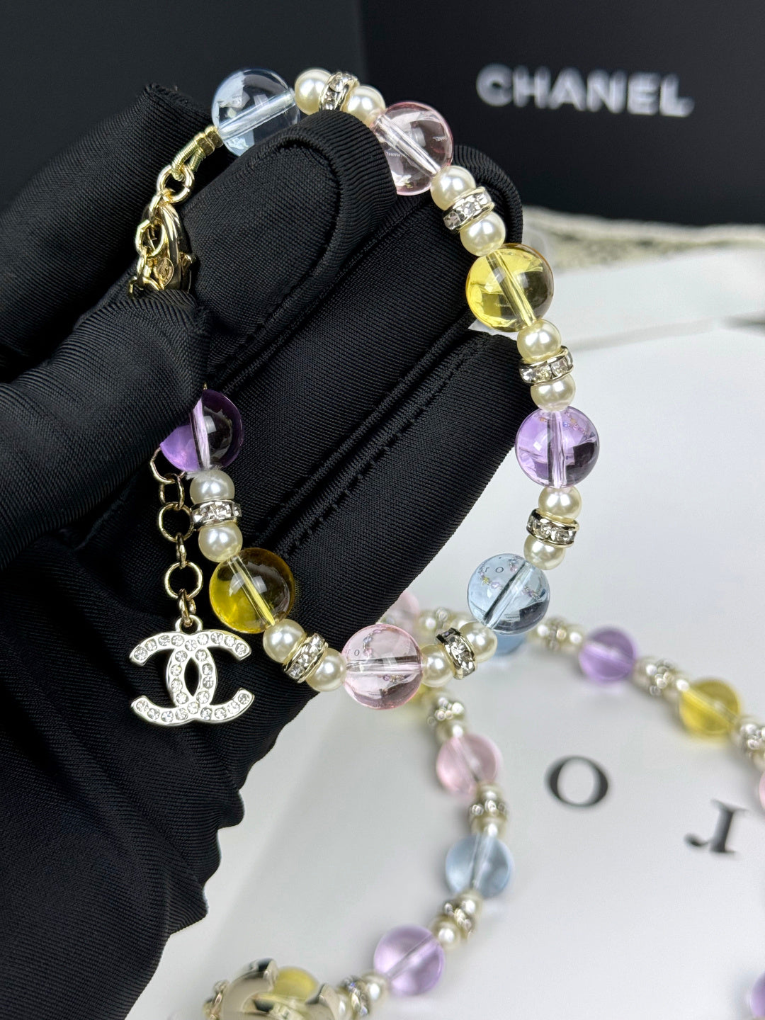 [Vintora]Colorful Transparent Resin Bracelet