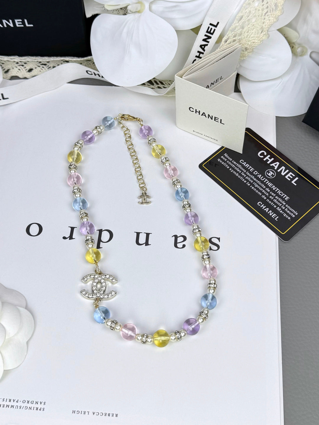 [Vintora]26C New Spring Collection Colorful Transparent Resin Necklace