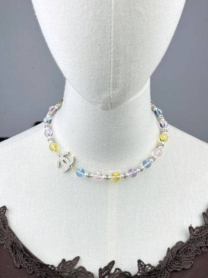 [Vintora]26C New Spring Collection Colorful Transparent Resin Necklace