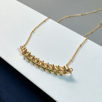 [Vintora]New Arrival: Green Bead Rivet Necklace