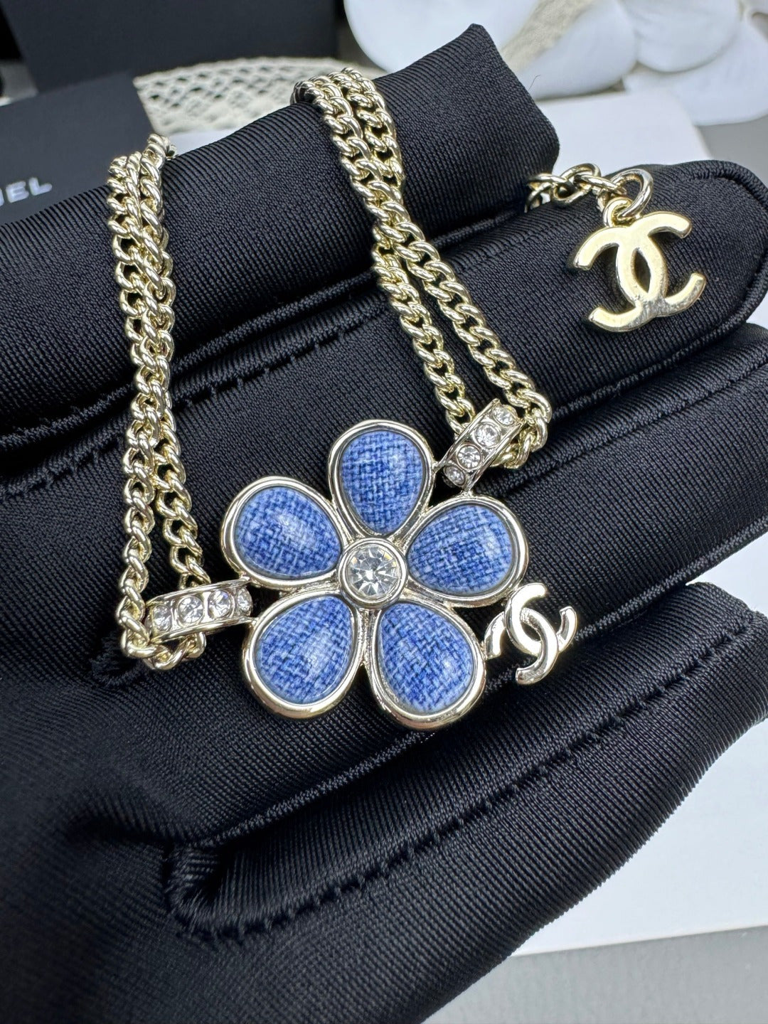 [Vintora]VOLTE New Blue Floral Double-Layer Bracelet