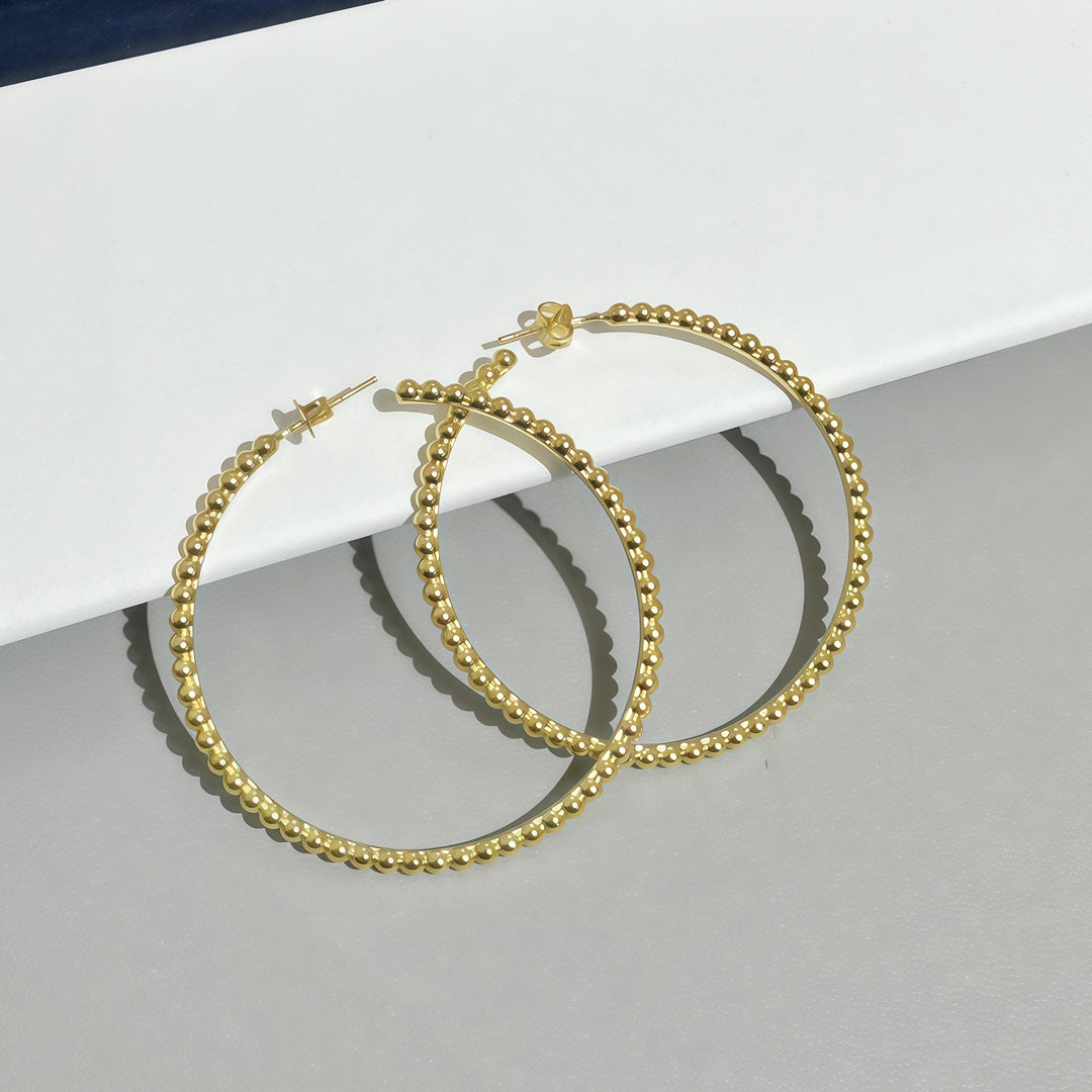 [Vintora]SMOOTH BEAD STUD EARRINGS