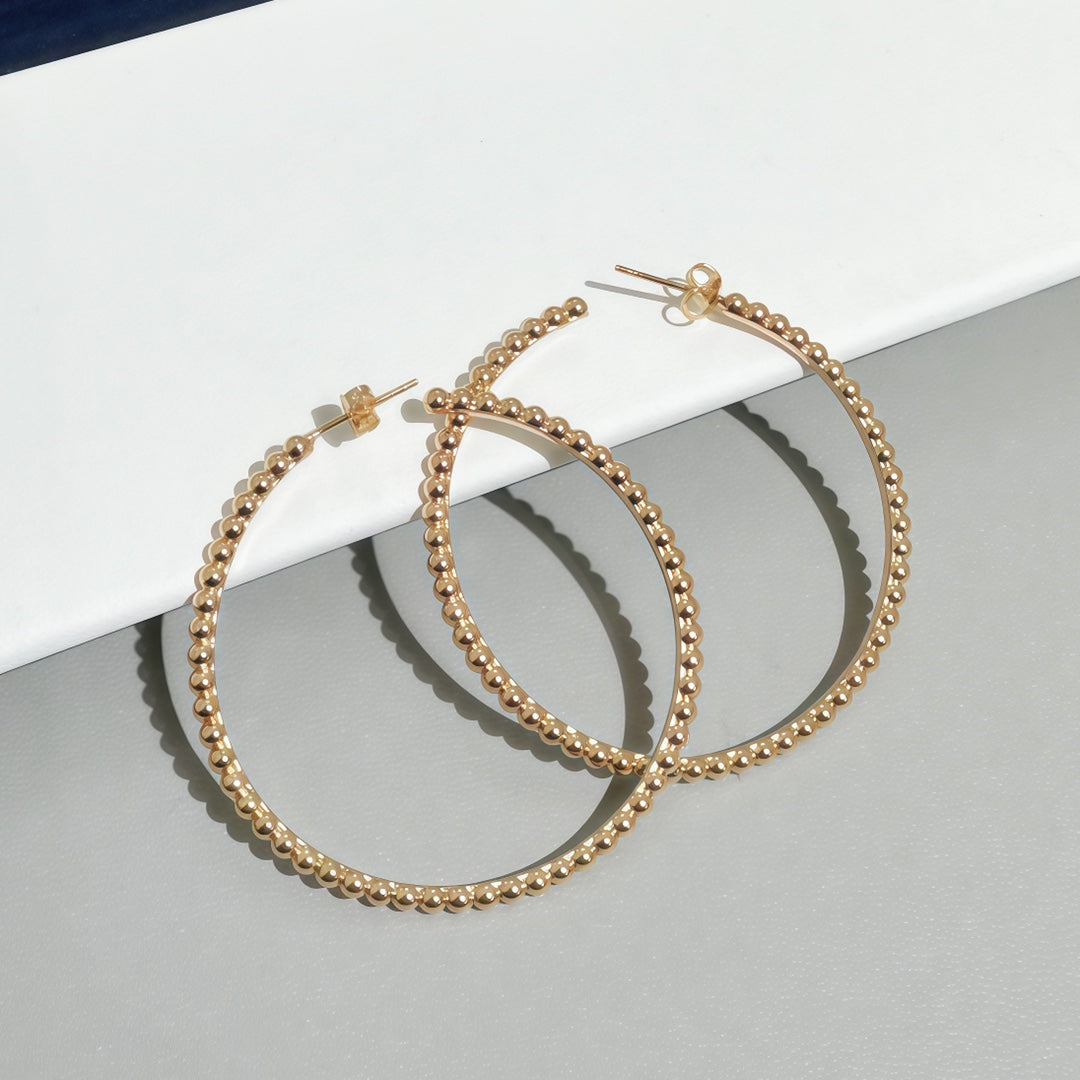 [Vintora]SMOOTH BEAD STUD EARRINGS