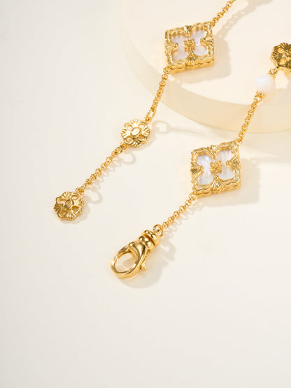 [Vintora]B.C.L ENAMELED Three-Flower Bracelet£¨Trumpet)