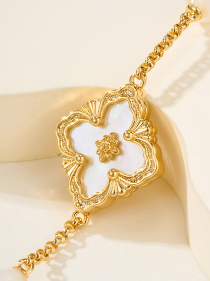 [Vintora]B.C.L ENAMELED Three-Flower Bracelet£¨Trumpet)