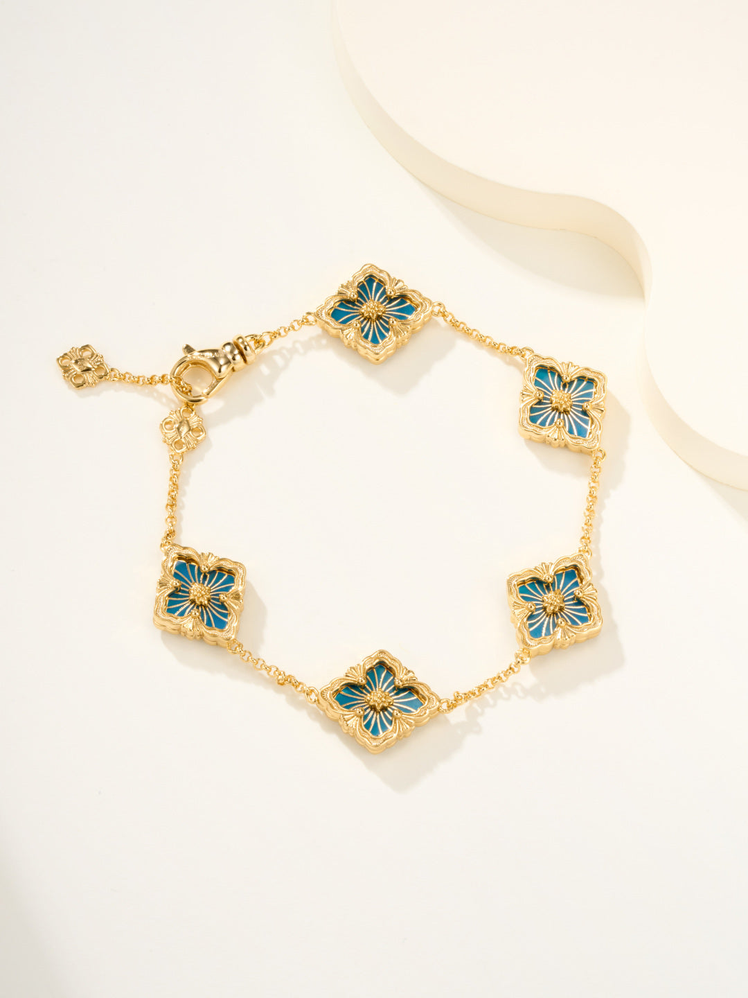 [Vintora]B.C.L ENAMELED Five-Flower Bracelet£¨Various Colors)