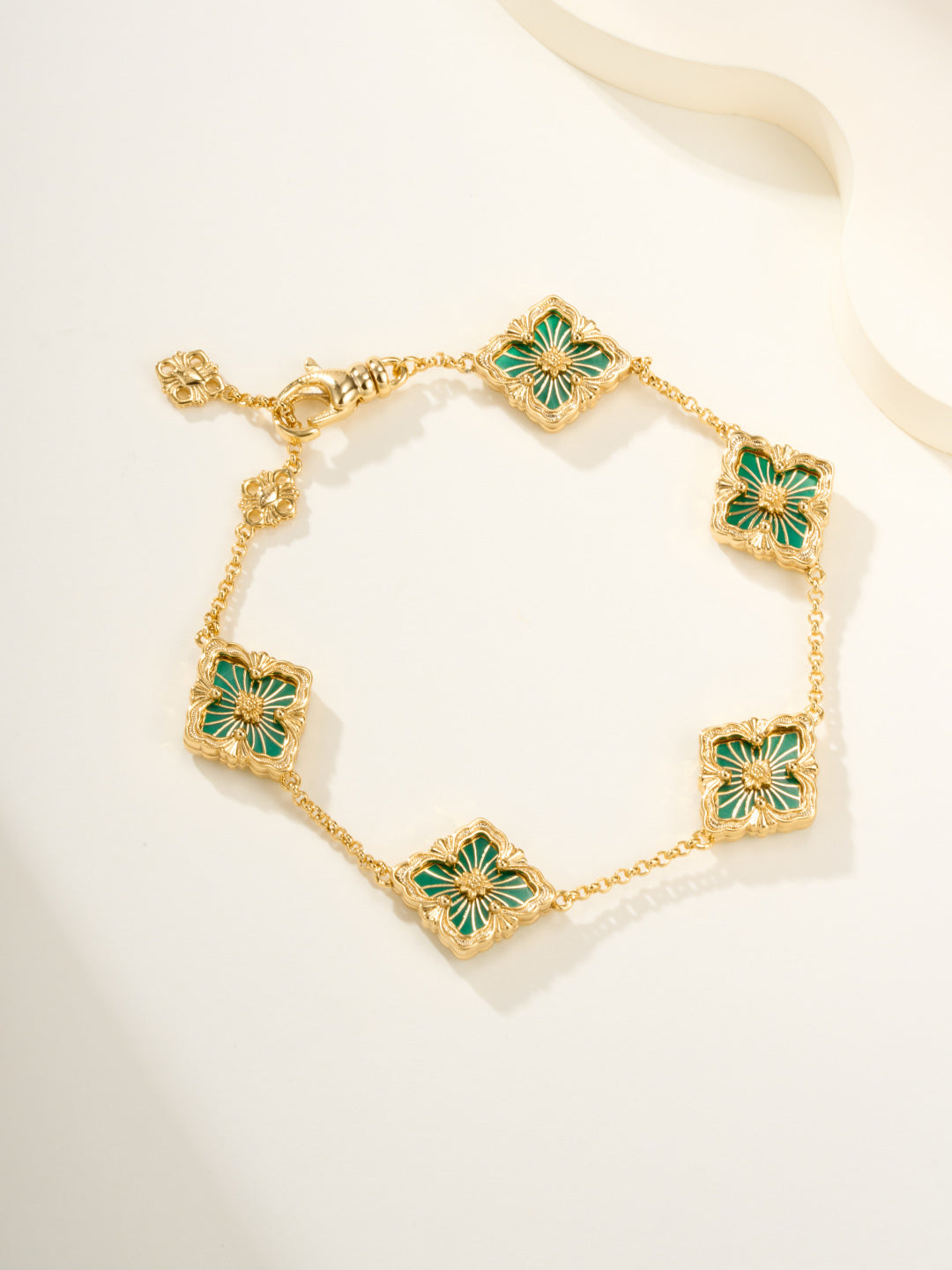 [Vintora]B.C.L ENAMELED Five-Flower Bracelet£¨Various Colors)