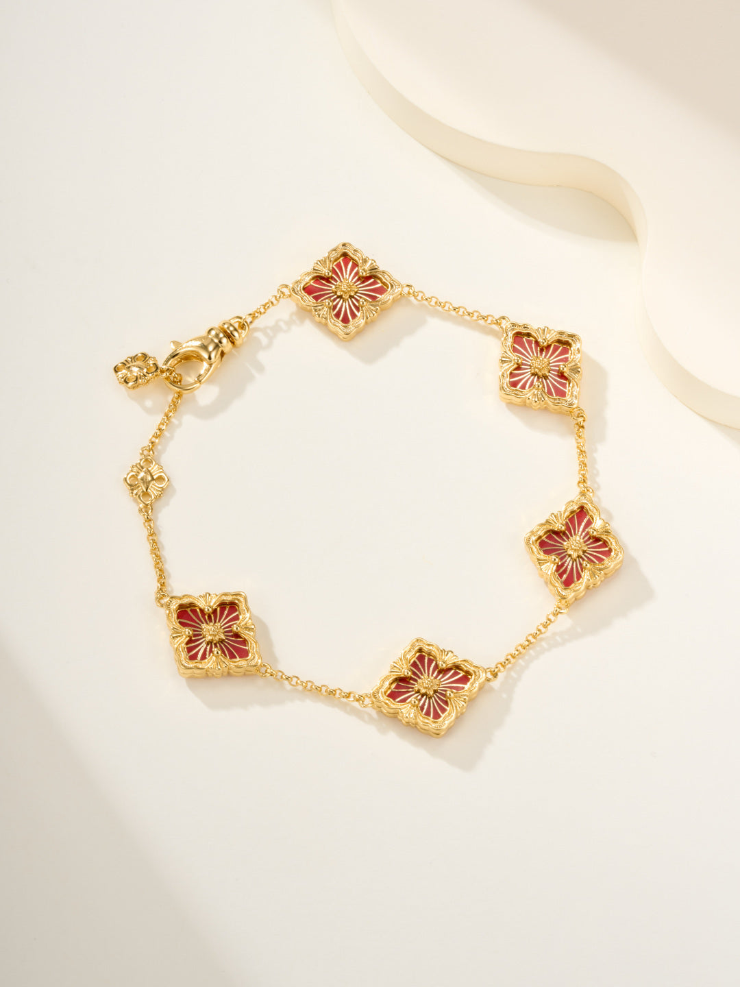 [Vintora]B.C.L ENAMELED Five-Flower Bracelet£¨Various Colors)