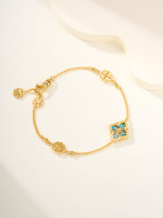 [Vintora]B.C.L ENAMELED One-Flower Bracelet£¨Various Colors)