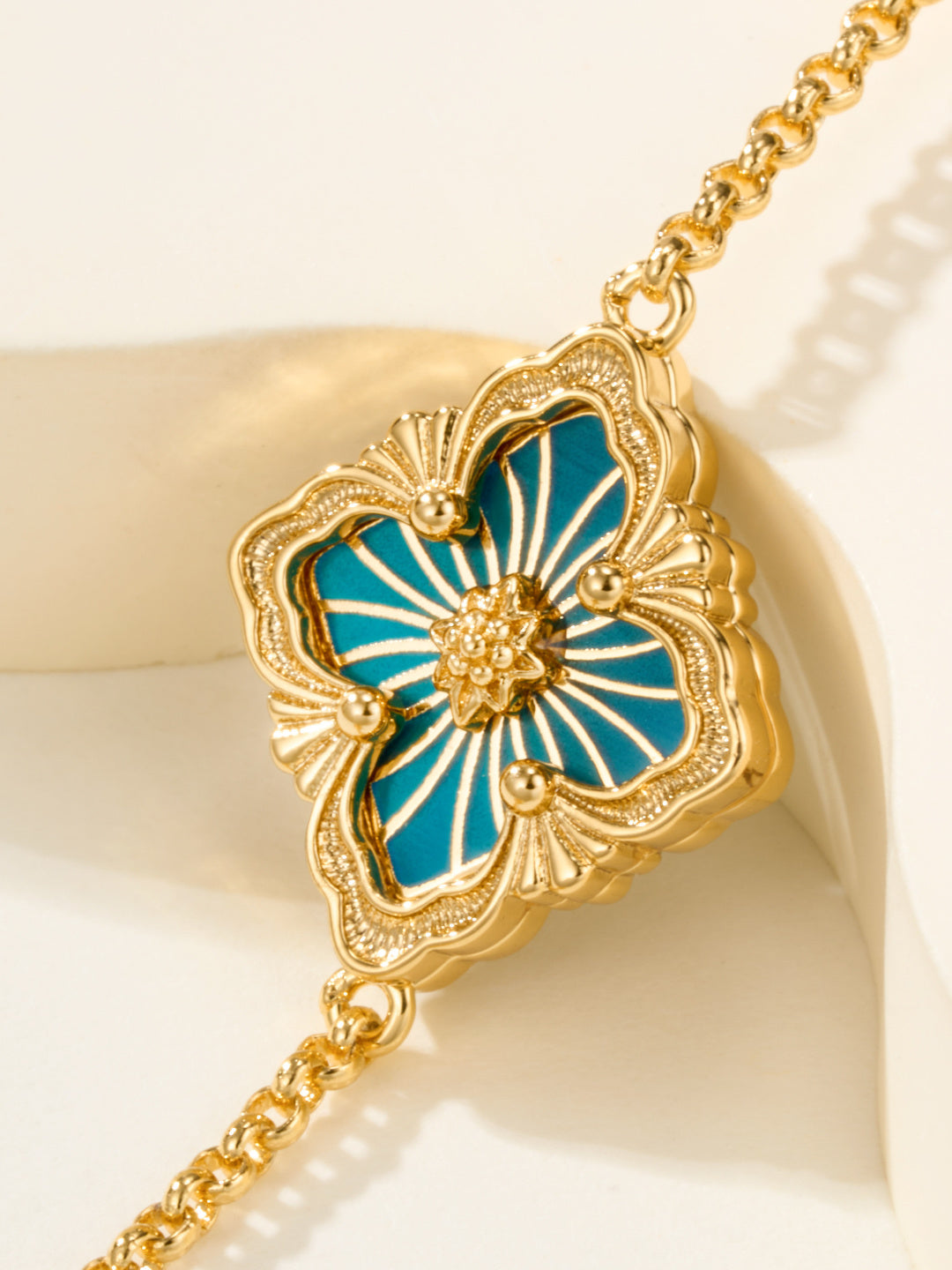 [Vintora]B.C.L ENAMELED One-Flower Bracelet£¨Various Colors)