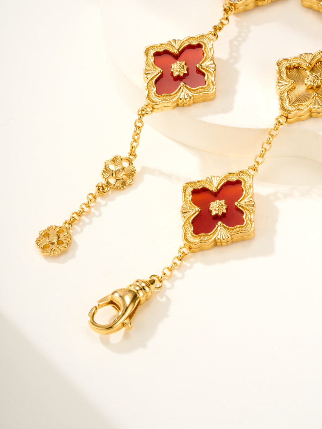 [Vintora]B.C.L ENAMELED Five-Flower Bracelet£¨Various Colors) BIG SIZE