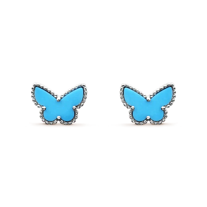 [Vintora]BUTTERFLY TURQUOISE EARRINGS SILVER