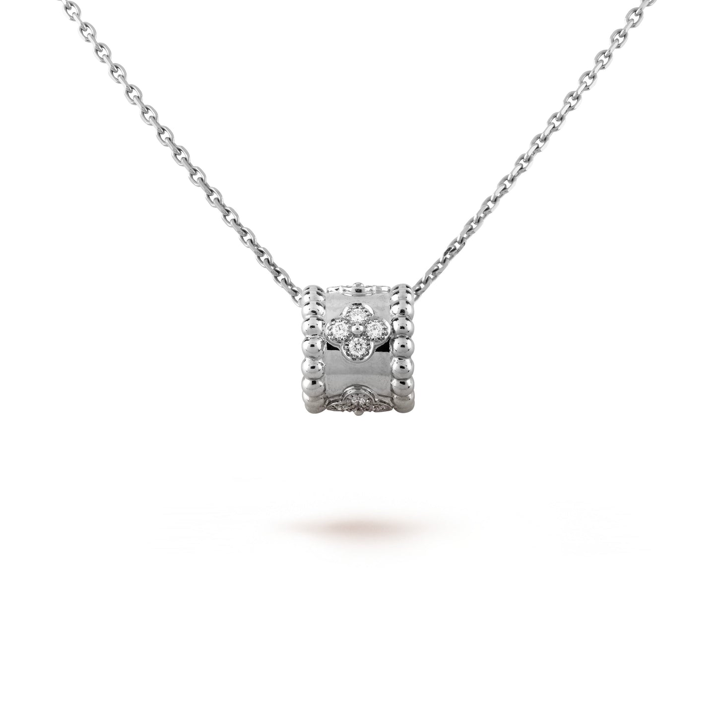 [Vintora]PERLEE PEDANT SIVLER DIAMOND NECKLACE