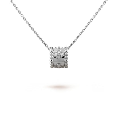 [Vintora]PERLEE PEDANT SIVLER DIAMOND NECKLACE