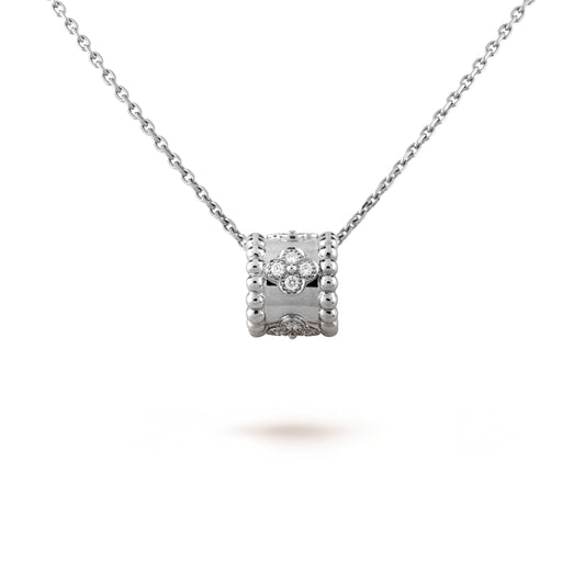 [Vintora]PERLEE PEDANT SIVLER DIAMOND NECKLACE
