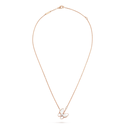 [Vintora]BUTTERFLY MOP DIAMOND NECKLACE