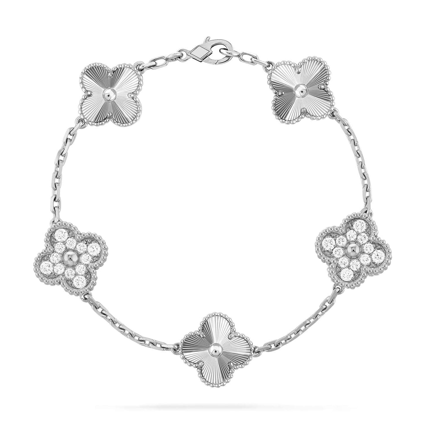 [Vintora] CLOVER 5 MOTIF LASER BRACELET COLLECTION