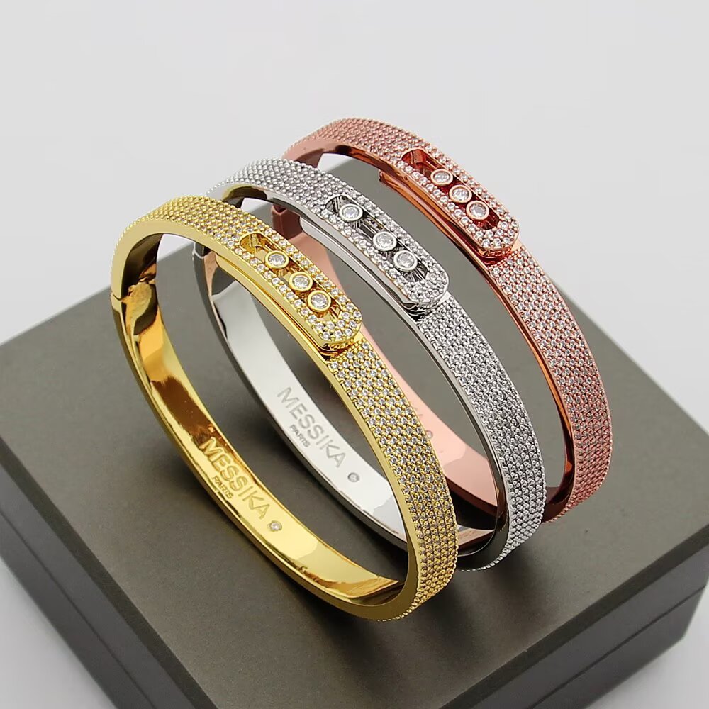 [Vintora]Move Noa Full Pavé Diamond Bangle Bracelet