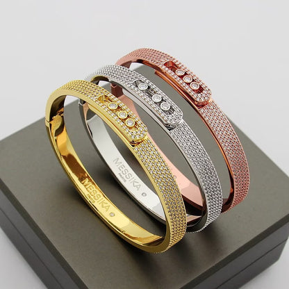 [Vintora]Move Noa Full Pavé Diamond Bangle Bracelet