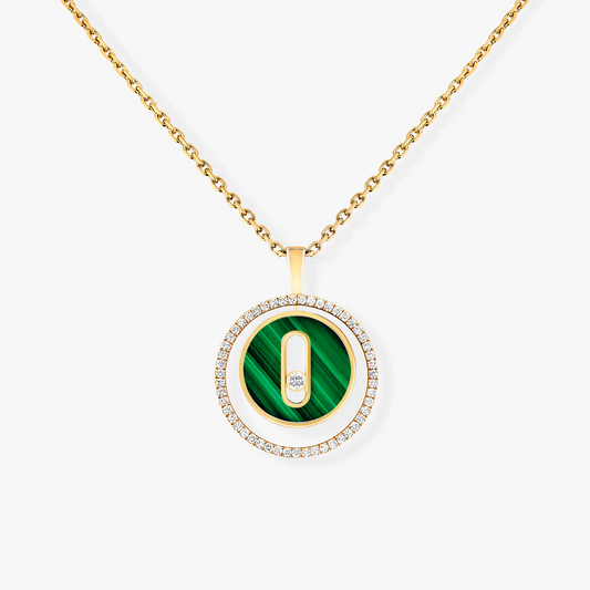 [Vintora]Demo MOVE 1 DIAMOND MALACHITE GOLD DIAMOND NECKLACE