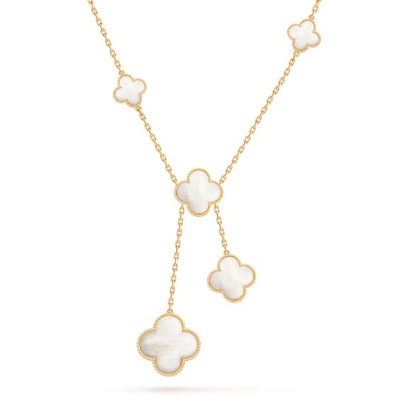 [Vintora]CLOVER MOTHER OF PEARL NECKLACE 6 MOTIF