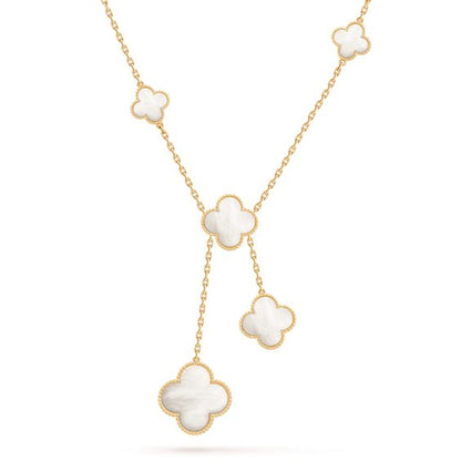 [Vintora]CLOVER MOTHER OF PEARL NECKLACE 6 MOTIF