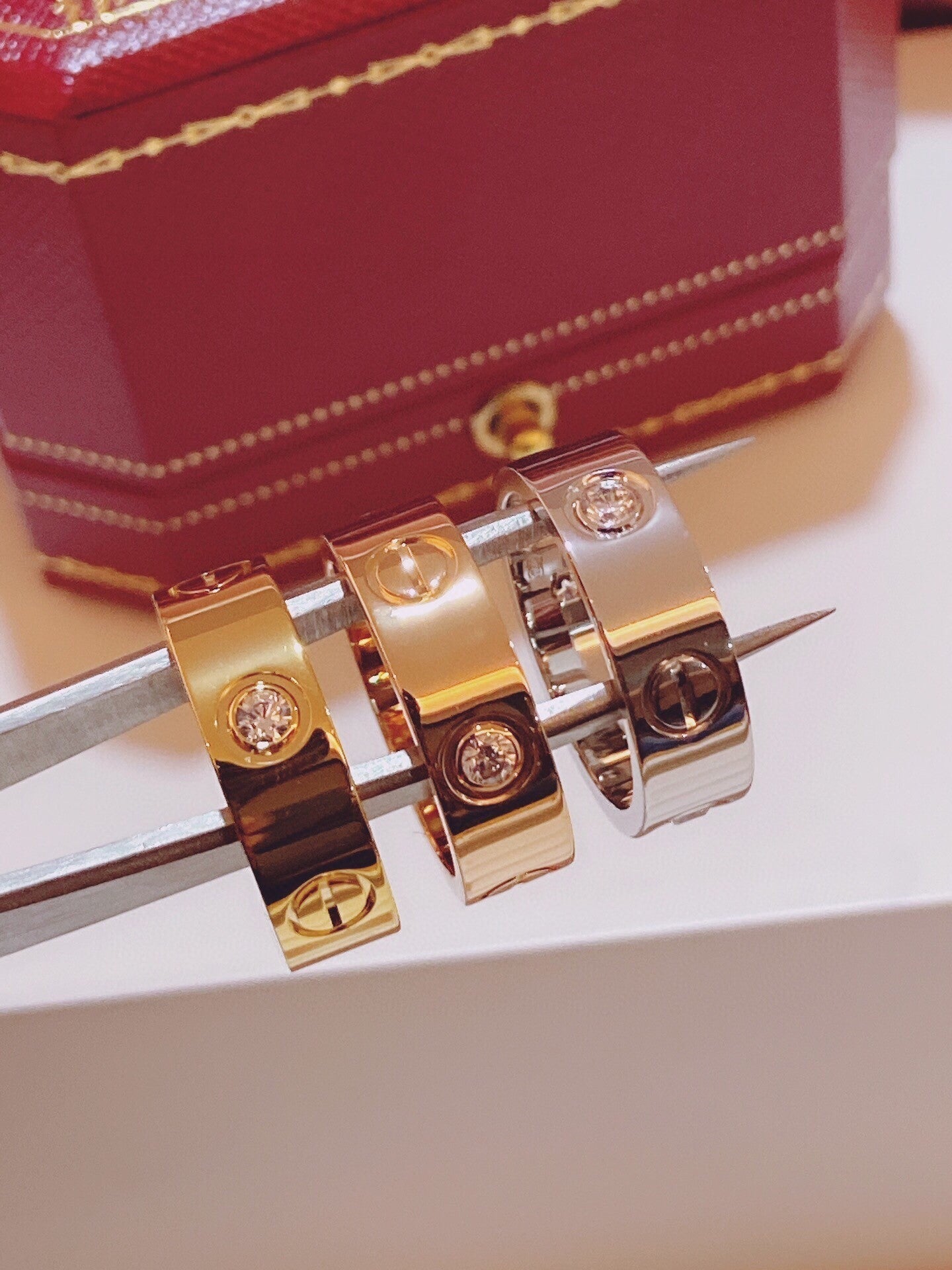 [Vintora]Three-Diamond Ring
