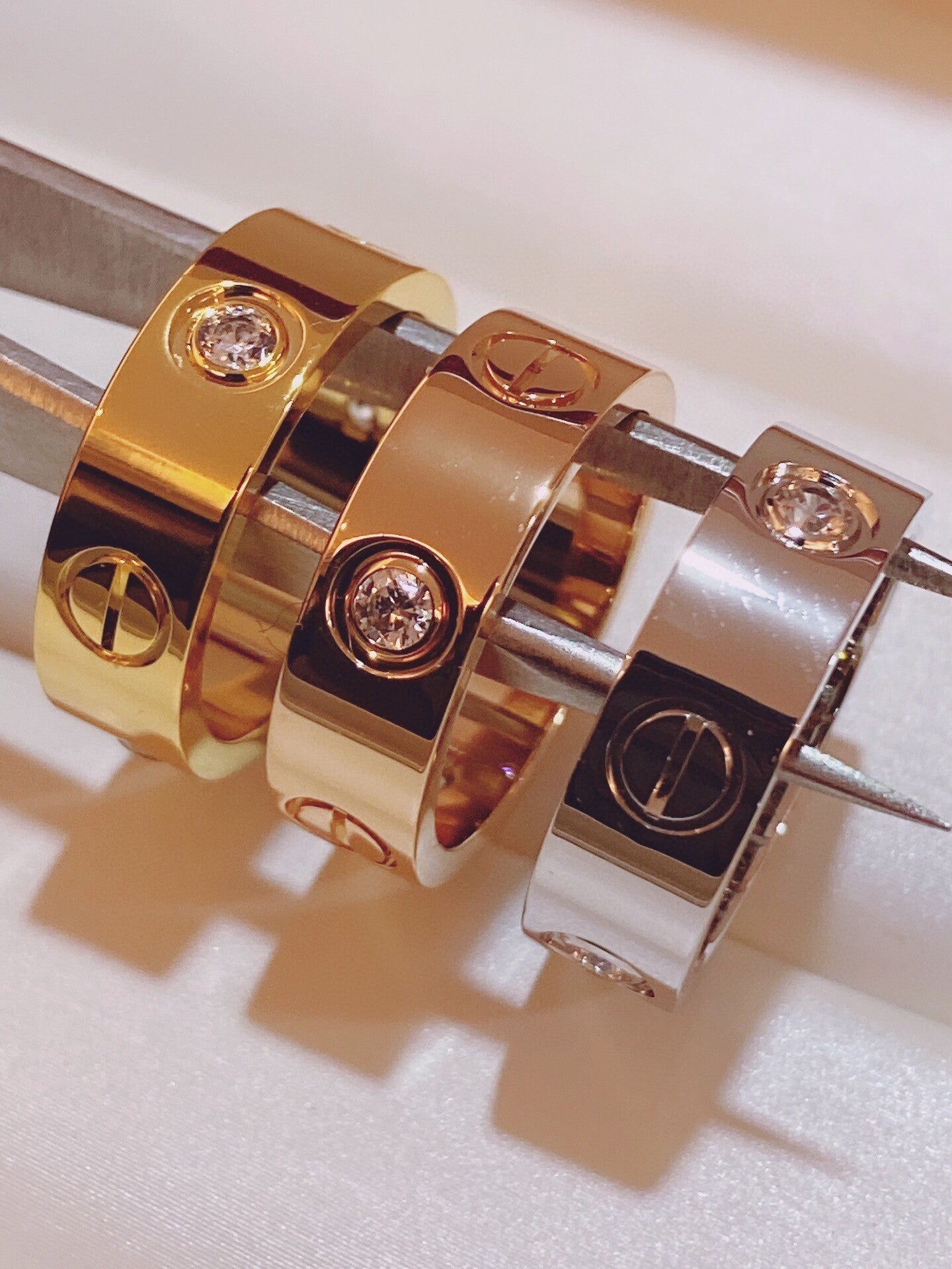 [Vintora]Three-Diamond Ring