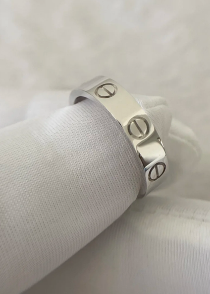 [Vintora]LOVE RING 4MM 1 DIAMOND SILVER