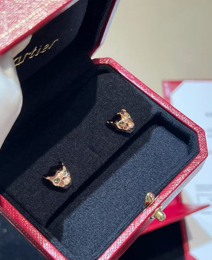 [?Vintora]CHRRTAH-PRINT STUD EARRINGS, THREE COLORS