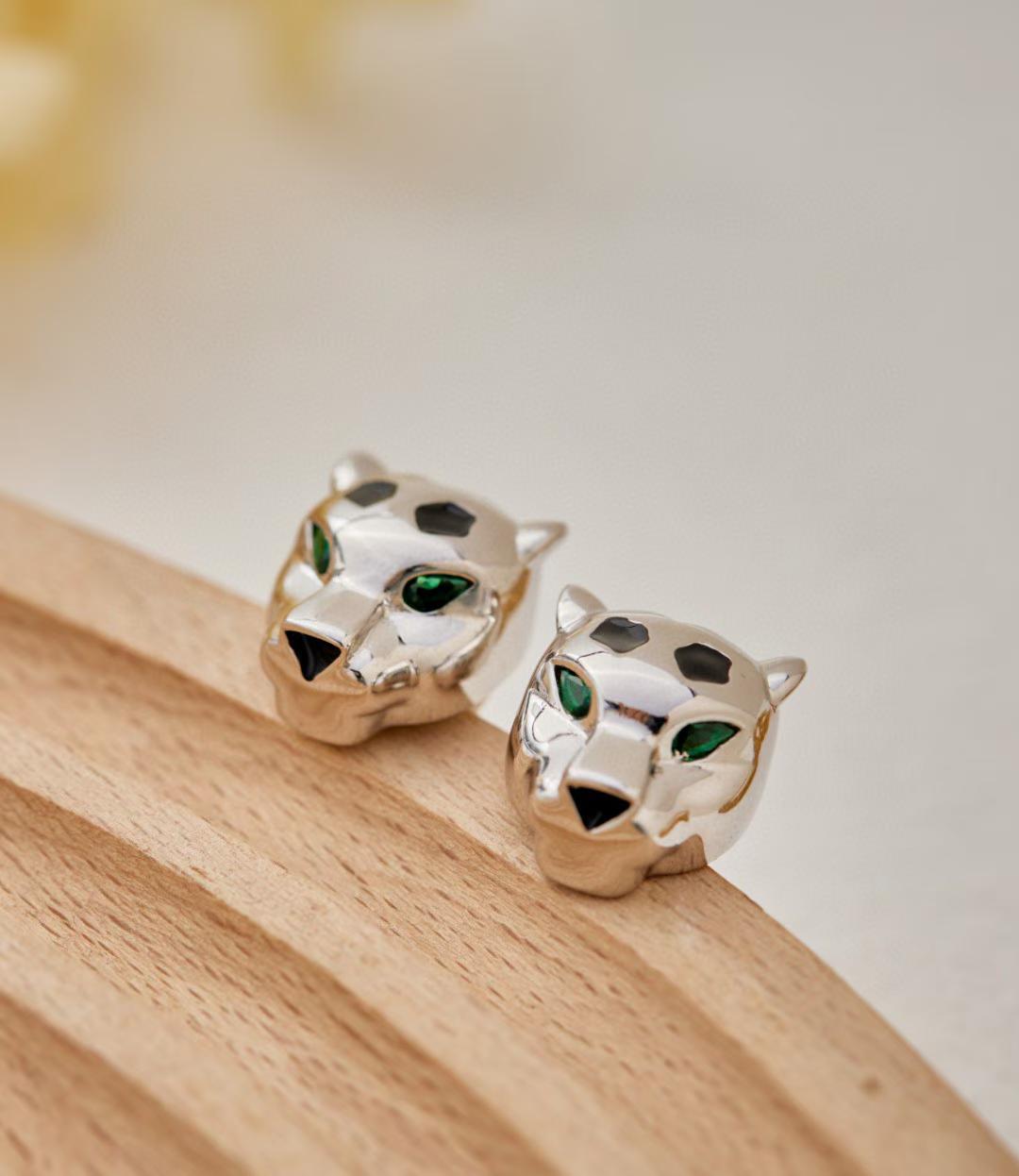 [?Vintora]CHRRTAH-PRINT STUD EARRINGS, THREE COLORS