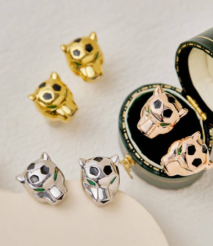 [?Vintora]CHRRTAH-PRINT STUD EARRINGS, THREE COLORS