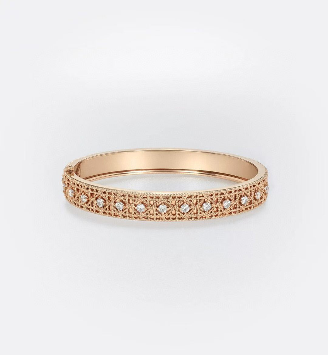 [?Vintora]2026 WOVEN-PATTERN BRACELET SET WITH FULL DIAMOND INLAY THREE-COLORS