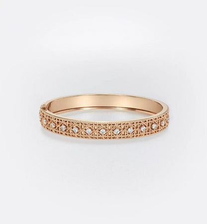 [?Vintora]2026 WOVEN-PATTERN BRACELET SET WITH FULL DIAMOND INLAY THREE-COLORS