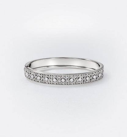 [?Vintora]2026 WOVEN-PATTERN BRACELET SET WITH FULL DIAMOND INLAY THREE-COLORS