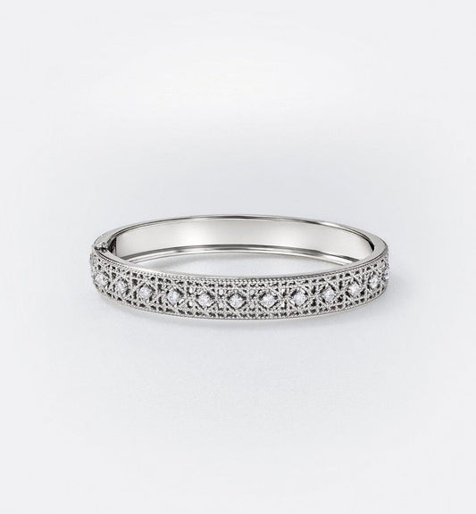 [?Vintora]2026 WOVEN-PATTERN BRACELET SET WITH FULL DIAMOND INLAY THREE-COLORS
