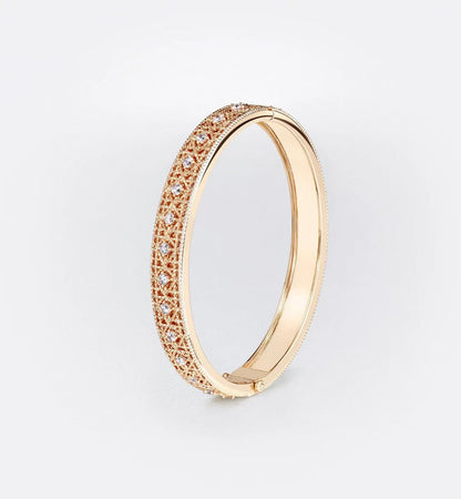 [?Vintora]2026 WOVEN-PATTERN BRACELET SET WITH FULL DIAMOND INLAY THREE-COLORS