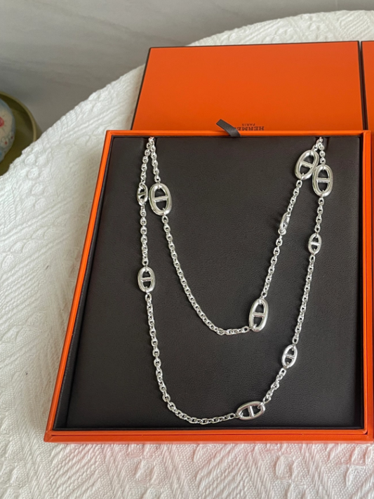 [Vintora]Classic Silver Sweater Chain