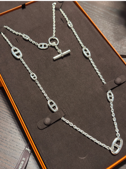[Vintora]Classic Silver Sweater Chain
