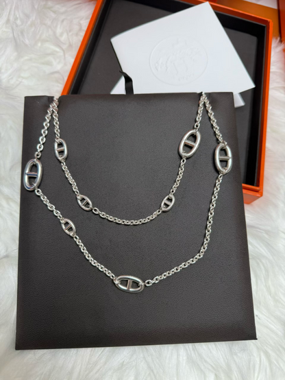 [Vintora]Classic Silver Sweater Chain